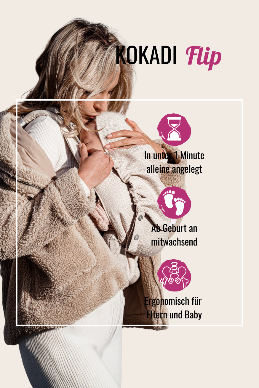 Babytrage Flip Heart2Heart Cream