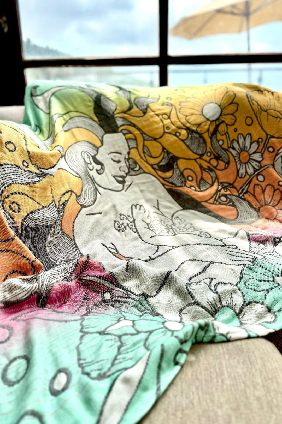 Manta bebé Arco Iris Medusa - KOKADI