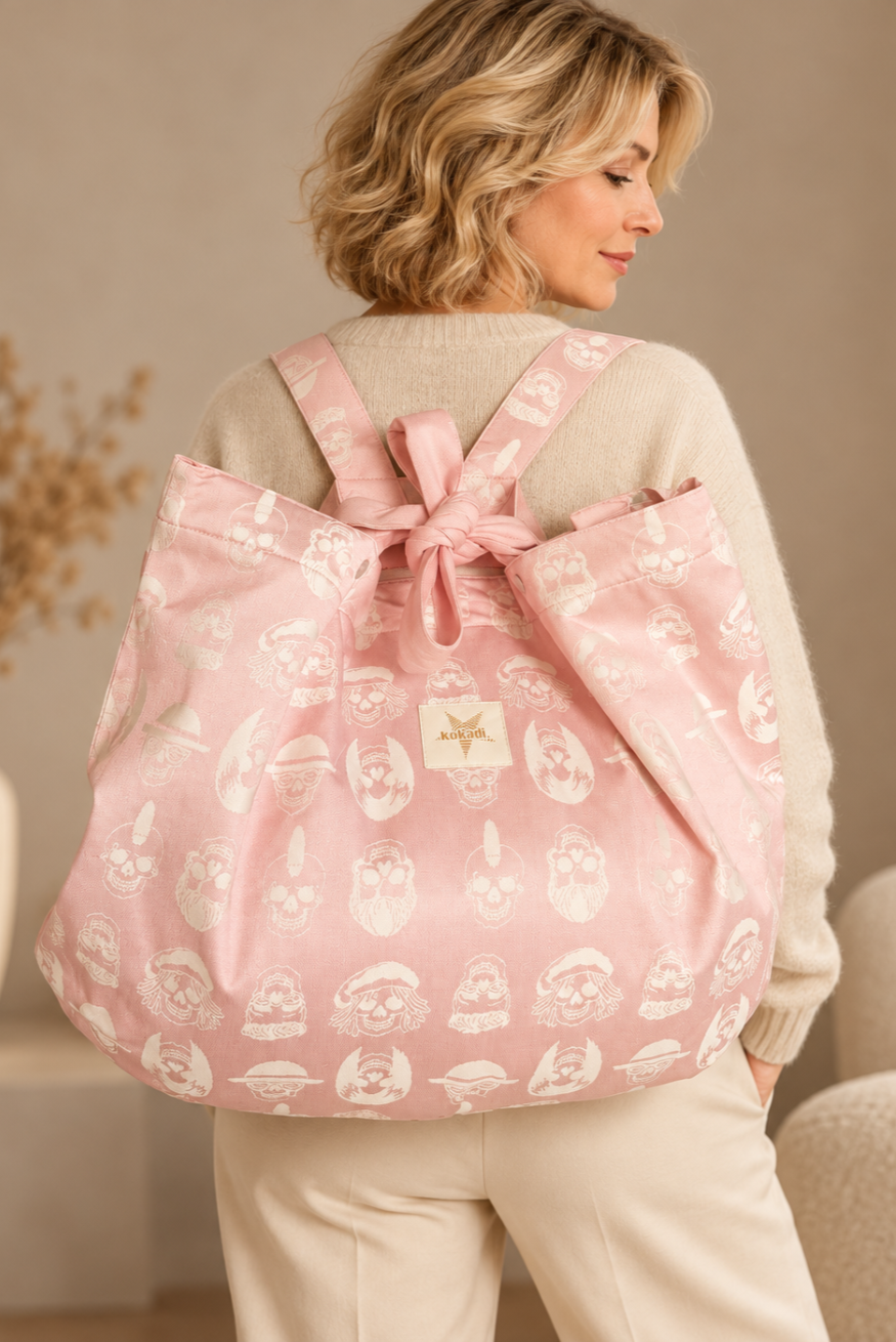 Bolsa Mamãe Caveiras rosa